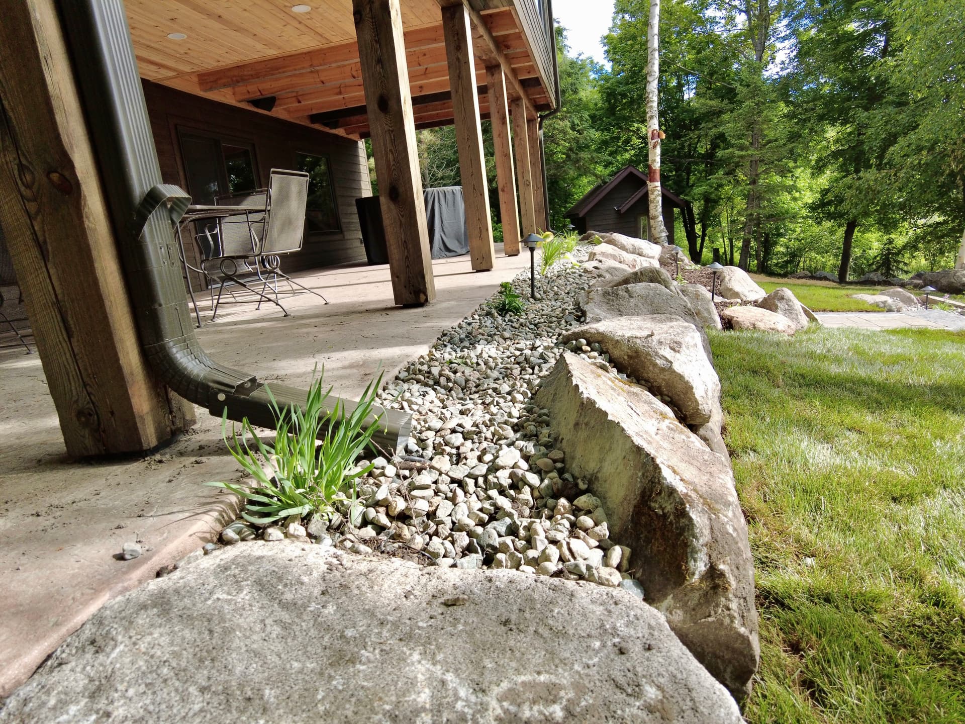 Gallery photos for Full Lakeside Landscape Build with Patios, Stone Steps and Lighting: Image #2