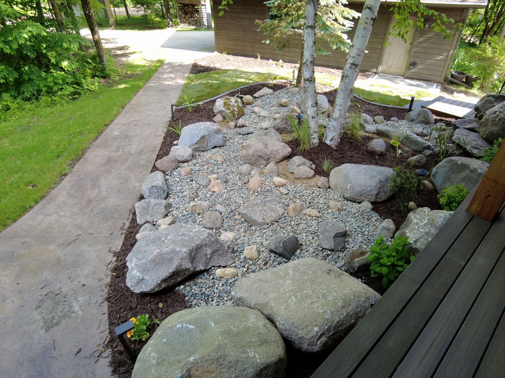Gallery photos for Full Lakeside Landscape Build with Patios, Stone Steps and Lighting: Image #7