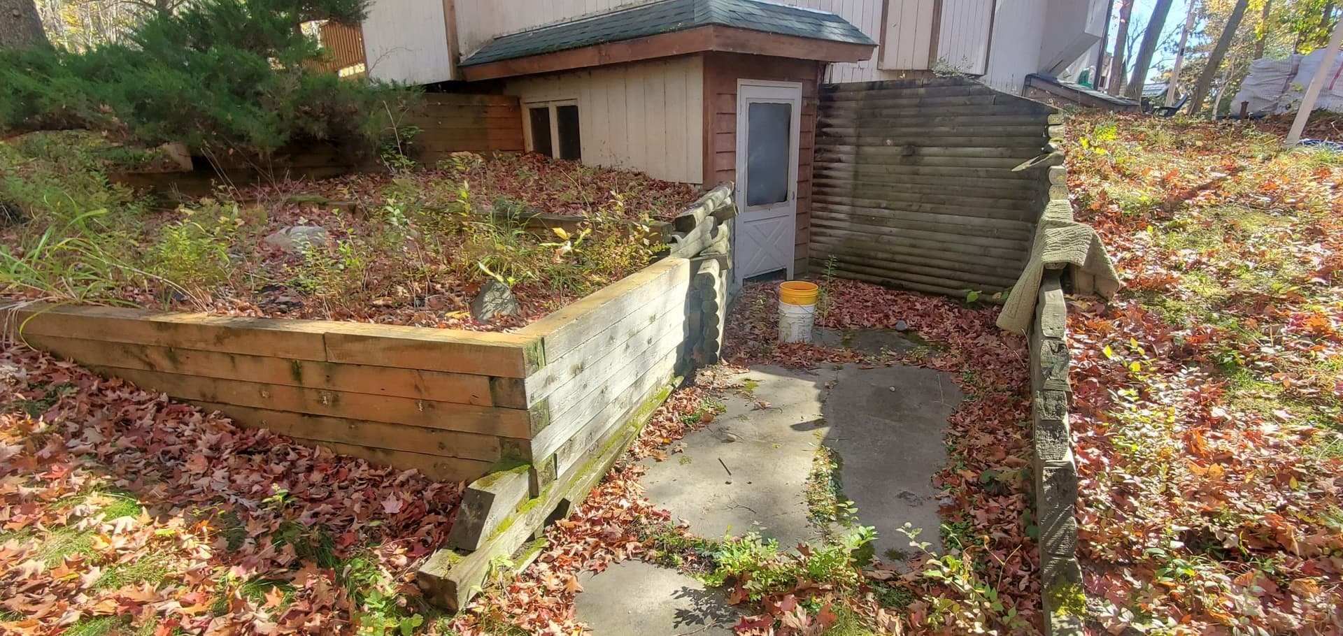 Gallery photos for Northern MN Cabin Gets New Stone Steps and Boulder Retaining Walls: Image #2