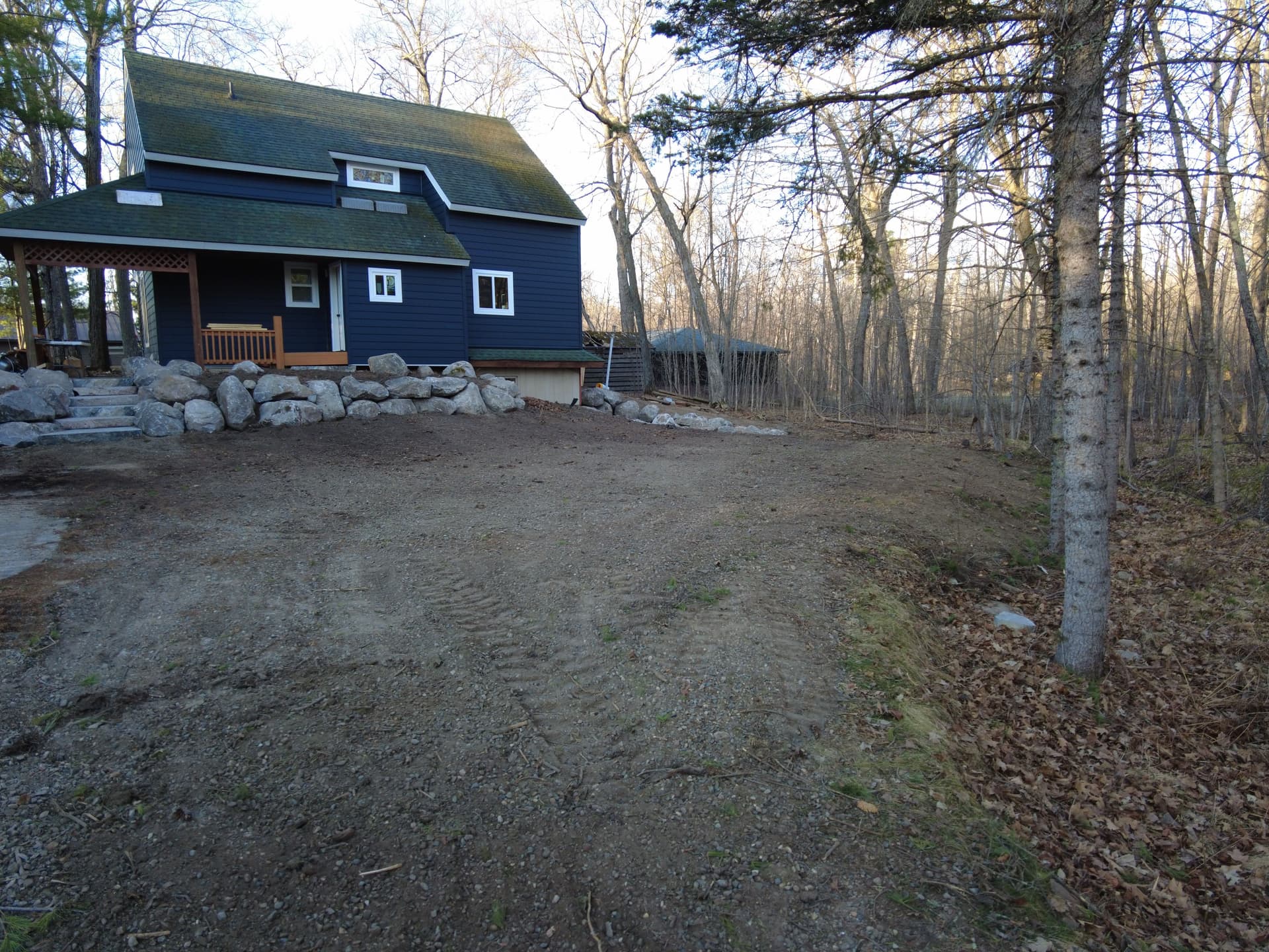 Gallery photos for Northern MN Cabin Gets New Stone Steps and Boulder Retaining Walls: Image #8
