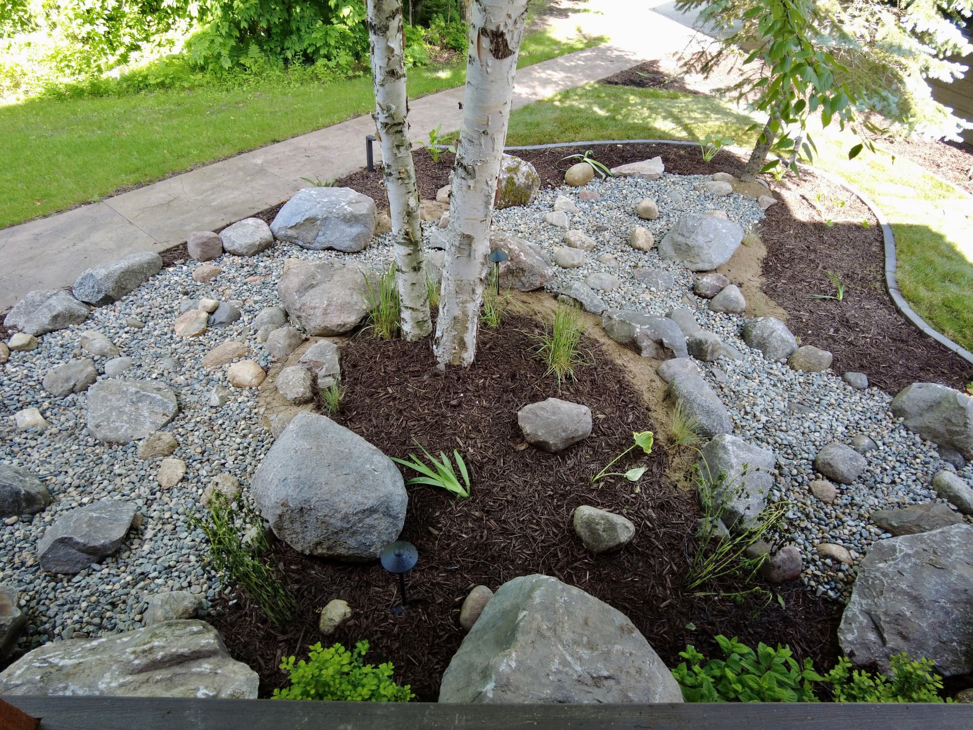 Gallery photos for Full Lakeside Landscape Build with Patios, Stone Steps and Lighting: Image #8