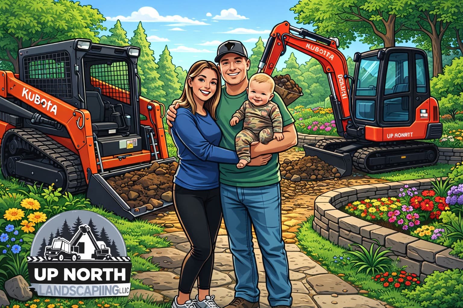 Introducing Our Family Behind Up North Landscaping image