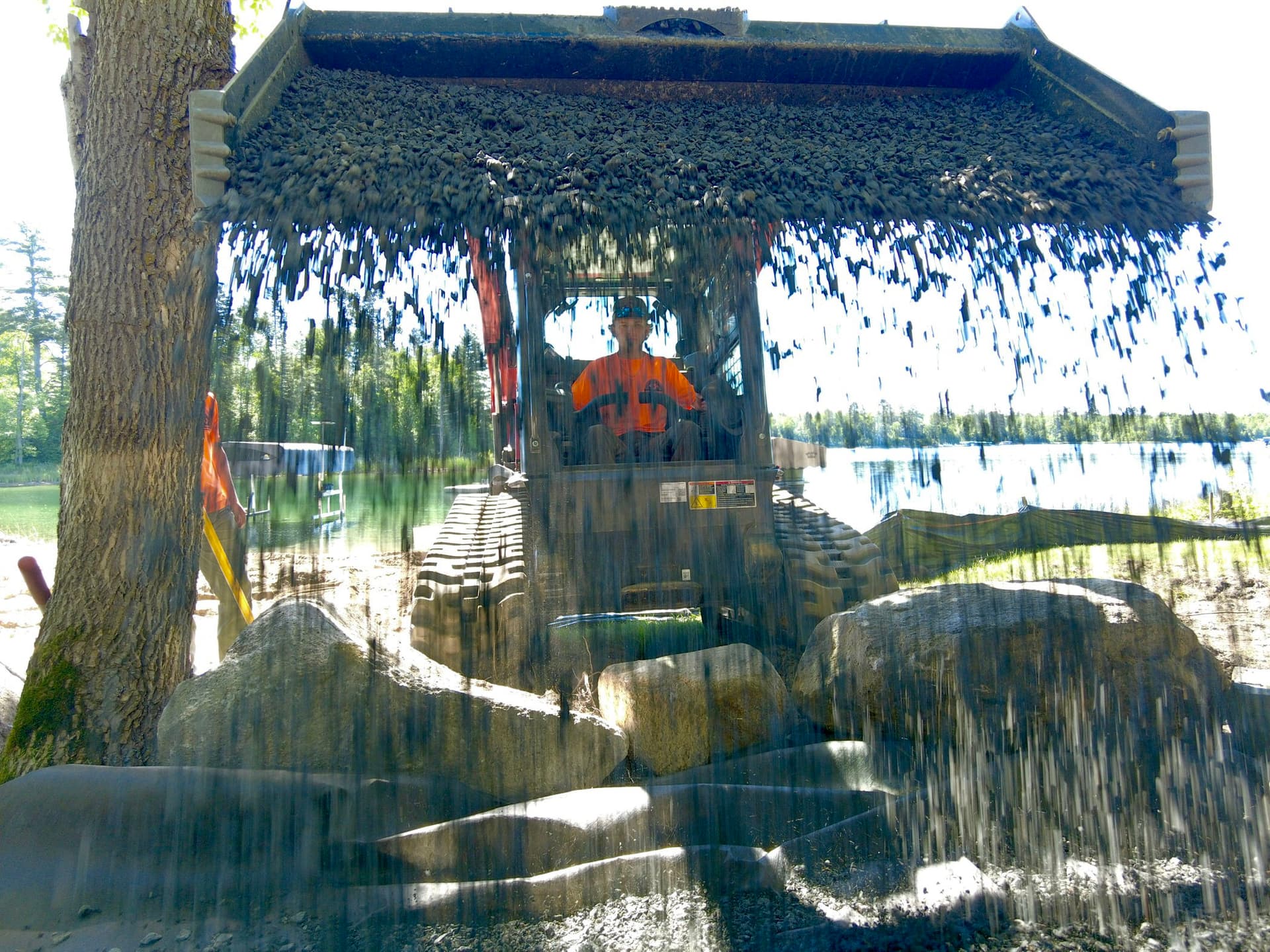 Gallery photos for Northern Michigan Lakefront Hardscape and Landscape Build in Progress: Image #4