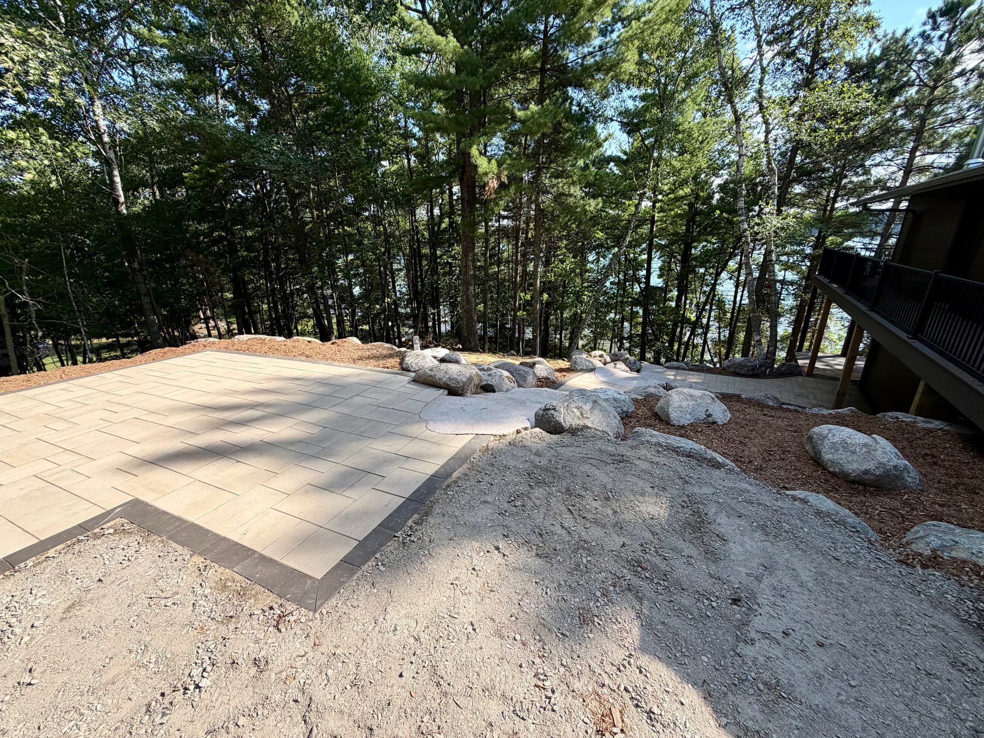 Gallery photos for Massive Boulder Retaining Walls and Stone Steps at a Lake Cabin: Image #8