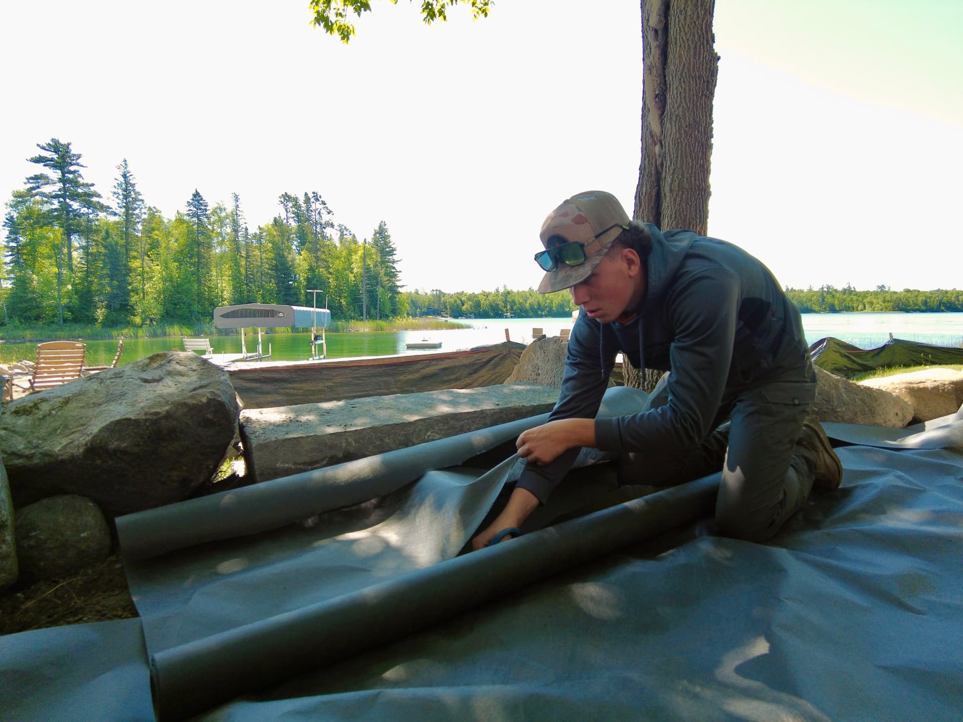 Gallery photos for Northern Michigan Lakefront Hardscape and Landscape Build in Progress: Image #5