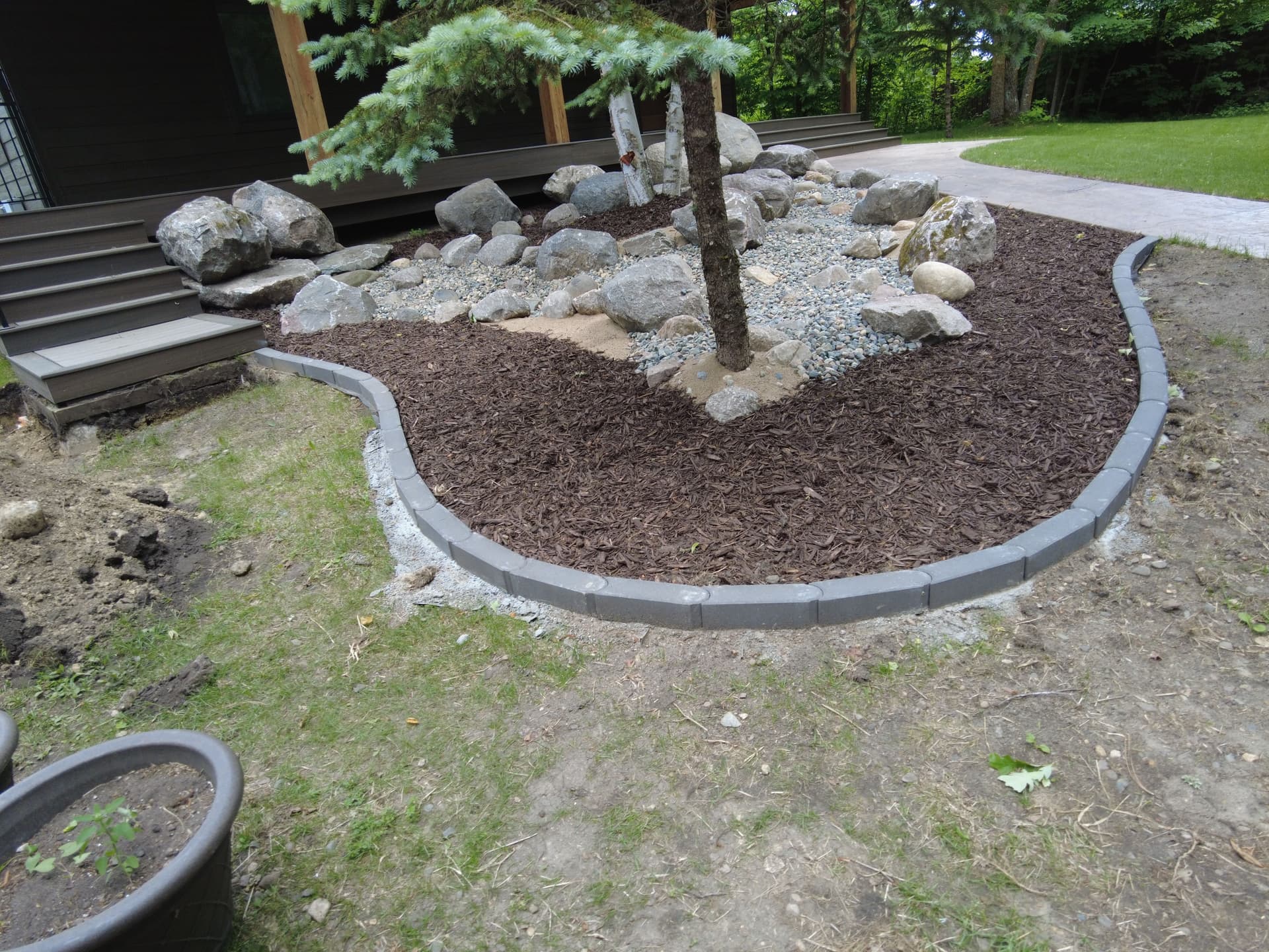 Gallery photos for Northern Michigan Lakefront Hardscape and Landscape Build in Progress: Image #8