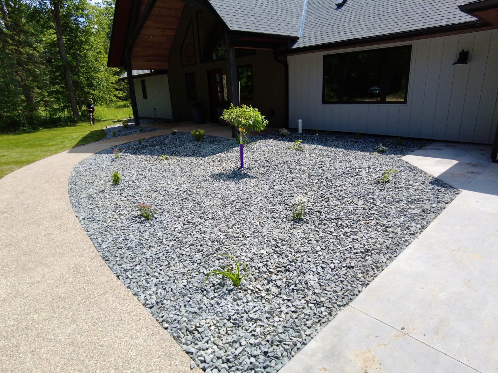 Gallery photos for New Construction Landscaping Done Right - Sod, Rock Beds, and Full Irrigation: Image #1