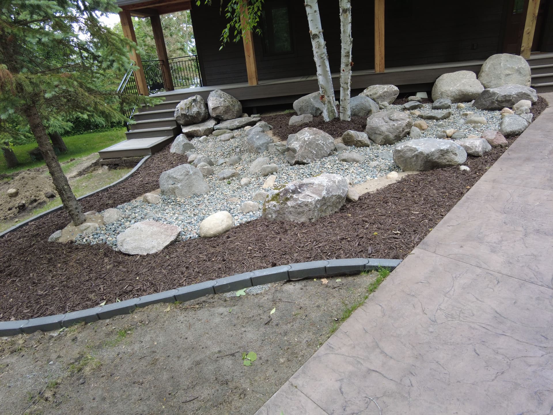 Gallery photos for Northern Michigan Lakefront Hardscape and Landscape Build in Progress: Image #7